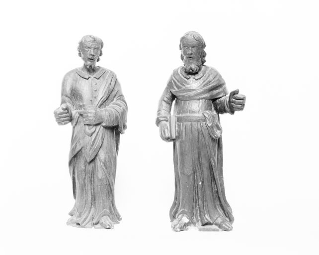 Ensemble de 4 statuettes : les évangélistes, église Saint-Bertin (Guillac)