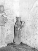 Statue (d'applique, petite nature) : Vierge à l'Enfant (2), chapelle Saint-Jean-Guénan (Le Faouët)
