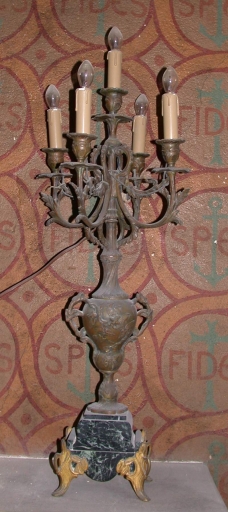 Paire 3 de chandeliers d'église