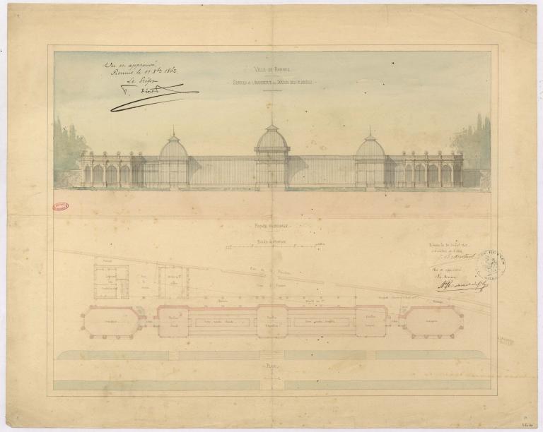 Serres et orangeries, Parc du Thabor (Rennes)