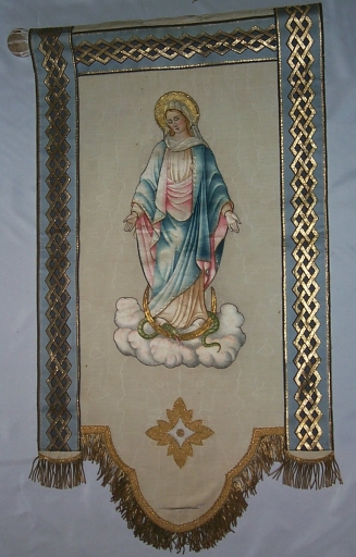 Bannière de procession : Immaculée Conception