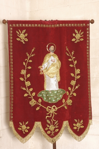 Bannière de procession : Saint Pierre ; Immaculée conception