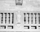 Statue (statuette) : saint André, église paroissiale Saint-Budoc ou Notre-Dame de la Clarté (Beuzec-Cap-Sizun)