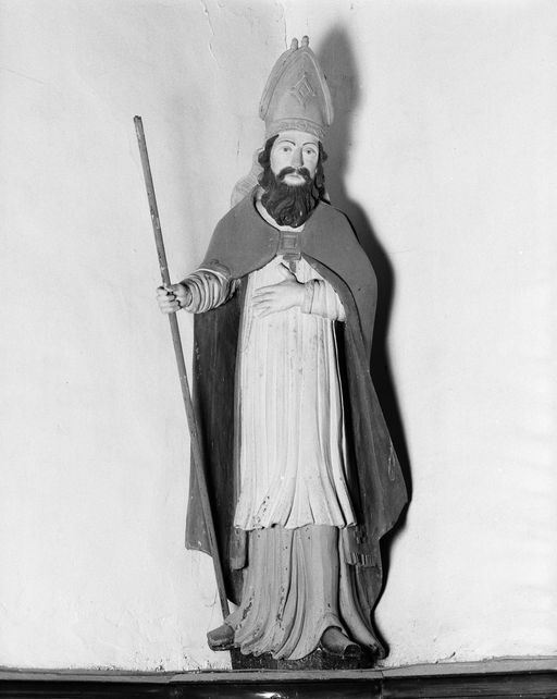Statue 1 : Saint Bertin, église Saint-Bertin (Guillac)