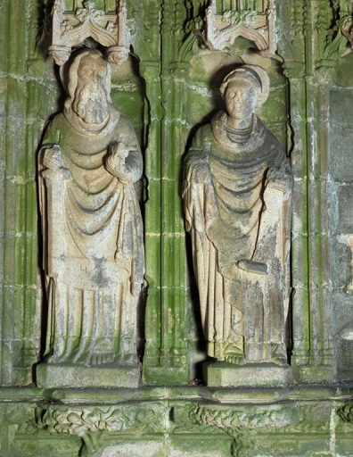 Statues des apôtres Jean, Paul et Pierre