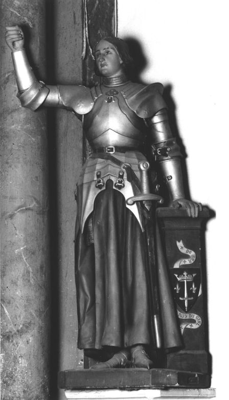 Statue : sainte Jeanne d'arc, église paroissiale Saint-Bertin (Guillac)