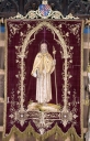 Bannière de procession paroissiale : Saint Jacques, Vierge à l'Enfant