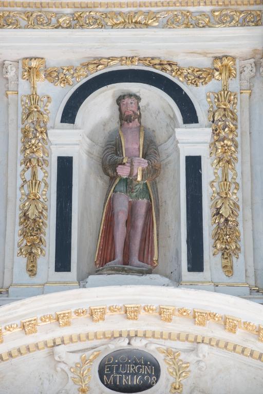 Statue : Ecce homo, chapelle Notre-Dame-la-Blanche (Theix fusionnée en Theix-Noyalo en 2016)