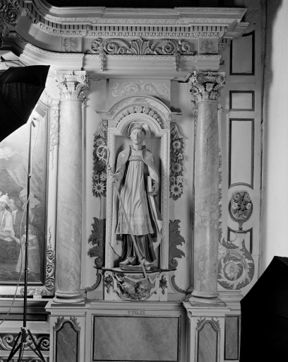 Ensemble de 3 statues : Christ, Saint Sébastien, Saint Gilles