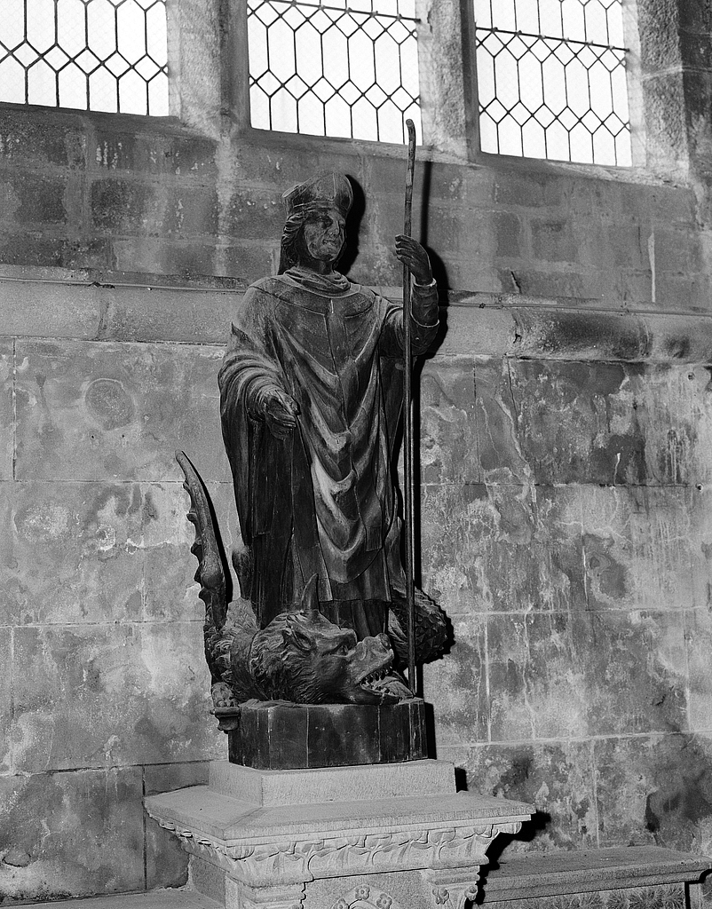 Statue (d'applique, petite nature) : saint Paul Aurélien, chapelle Notre-Dame-du-Kreisker (Saint-Pol-de-Léon)