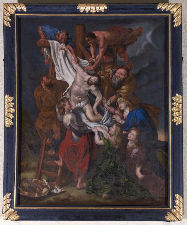 Tableau : Descente de Croix, église Saint-Michel (Glénac fusionnée en La Gacilly en 2017)