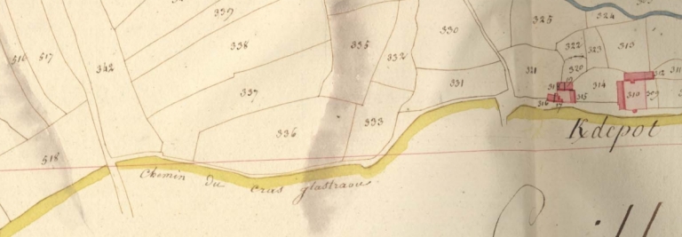 Chemin dit de Cras Glastraou ou de Traou Glastrou, Kerdépot (Trédrez-Locquémeau)