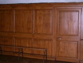 Lambris de demi-revêtement, paire de confessionnaux