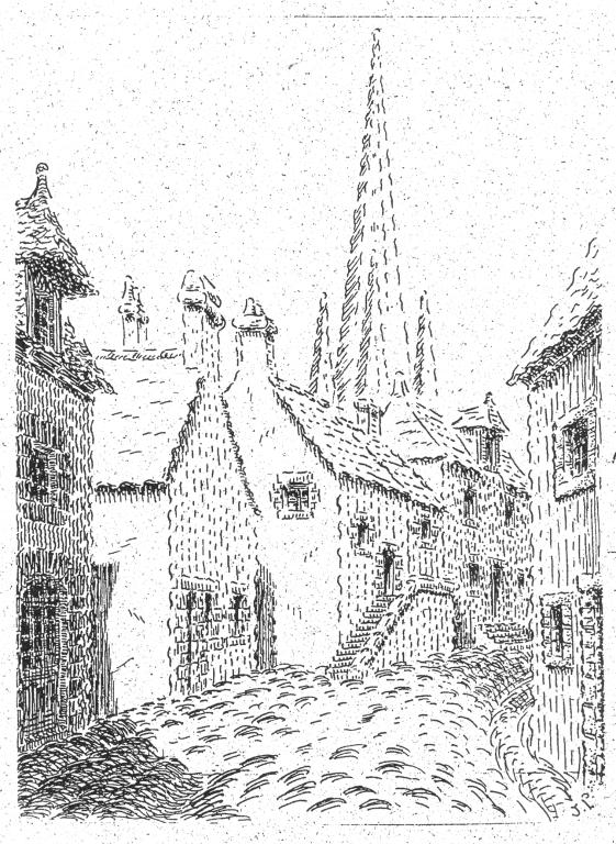 Alignement de deux maisons, 13, 15 rue aux œufs (Pont-Croix)