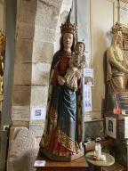 Statue : Vierge à l' Enfant, église Saint-Étienne (Saint-Abraham)