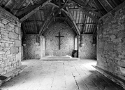 Statue (petite nature, d'applique) : saint Isidore, chapelle Saint-Isidore (Maël-Pestivien)
