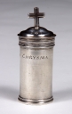Ampoule à saint chrême et ampoule à huile des catéchumènes