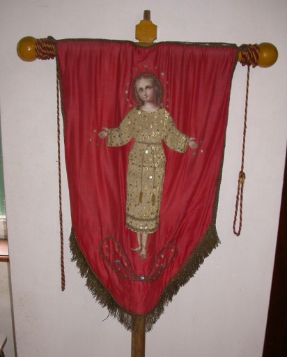 Bannière de procession : Enfant Jésus