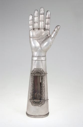 Reliquaire morphologique (bras-reliquaire)