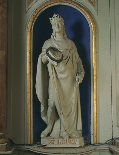 Statue (grandeur nature) : saint Louis