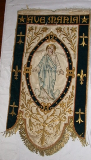 Bannière de procession : Immmaculée Conception