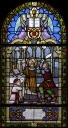 Verrière : assassinat de saint Bieuzy, place Ernest Lemoine (Bieuzy fusionnée en Pluméliau-Bieuzy en 2019)