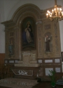 Ensemble de l'autel de la Vierge : autel, retable, tabernacle, 2 gradins, 3 degrés d'autel