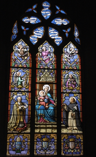Verrière baie 1 : Donation du Rosaire