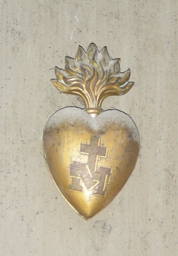 Paire de médaillons : coeur