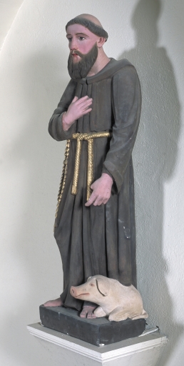 Statue sur culot : Saint Antoine l'Ermite