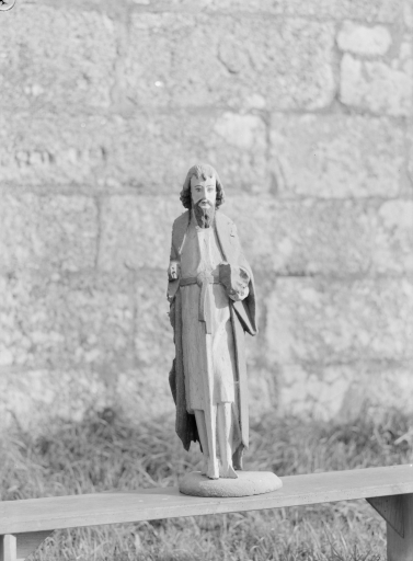 Statue : Saint Jean-Baptiste, chapelle Saint-Sébastien (Poullaouen)