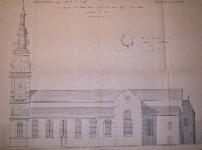 Église paroissiale Notre-Dame-de-Bon-Voyage, place de l'Eglise (Binic fusionnée en Binic-Etables-sur-Mer en 2016)
