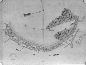 Ensemble du génie civil - ensemble de digues (Saint-Malo)