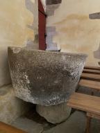 Fonts baptismaux (cuve baptismale), chapelle Saint-Gobrien (Saint-Servant-sur-Oust)