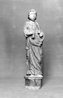 Statue (statuette, d'applique) : saint Pierre, chapelle Saint-Treffin (Callac)
