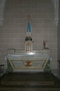 Ensemble de l'autel secondaire sud : autel, tabernacle, 2 gradins d'autel, 2 degrés d'autel