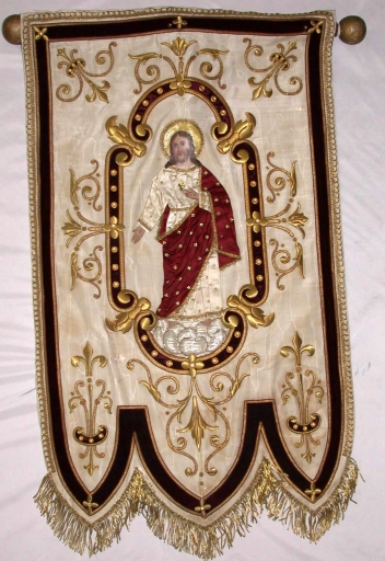 Bannière de procession : Sacré Coeur