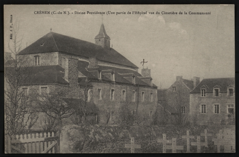 Pensionnat de la congrégation des Filles de la Divine Providence, 11 rue Guy Homery ; rue du Sacré-Coeur ; rue de la Fontaine ; route de l'Arguenon (Créhen)