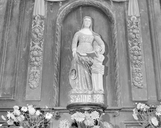 Groupe sculpté : l'Education de la Vierge, église paroissiale Saint-Tudec et Sainte-Anne (Landudec)