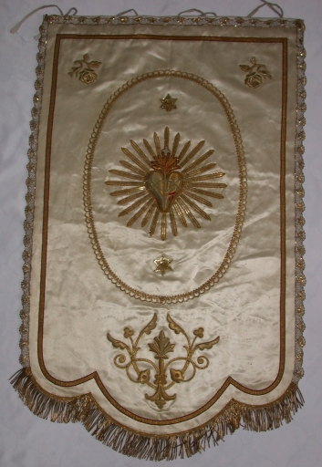 Voile d'exposition du Saint-Sacrement (Tressé fusionnée en Mesnil-Roc'h en 2019)