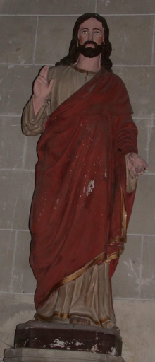 Statue sur culot : Sacré Coeur