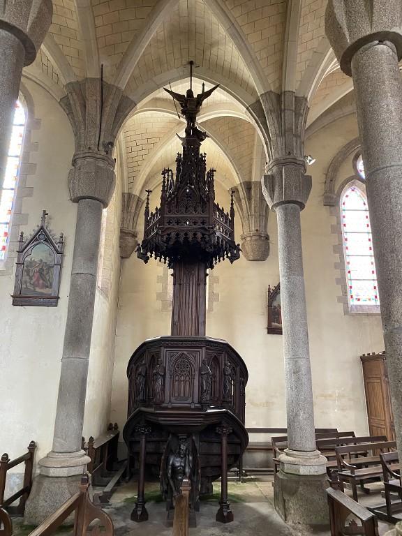 Chaire à prêcher, église paroissiale Notre-Dame (Campénéac)