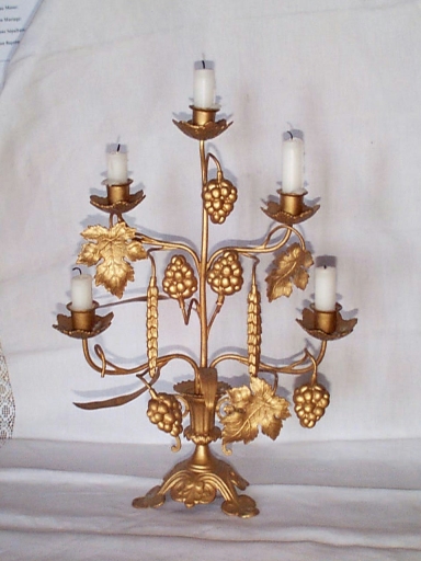 Ensemble de 2 chandeliers d'autel