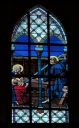 Verrière à personnages de la baie 110 : Sainte Famille