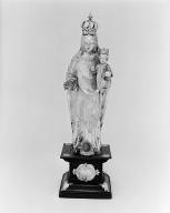 Statue (statuette) : Vierge à l'Enfant, église paroissiale Saint-Pierre (Plouénan)