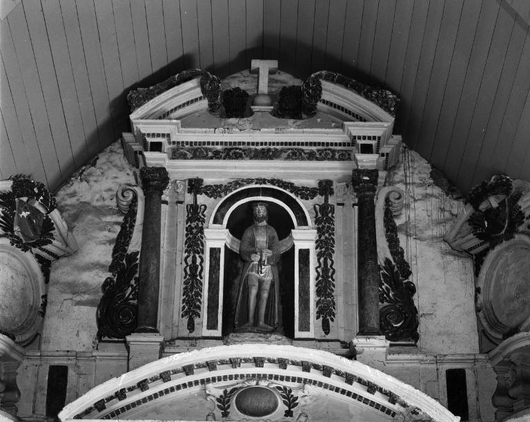 Statue (demi-nature) : Jésus présenté au peuple, chapelle Notre-Dame-la-Blanche (Theix fusionnée en Theix-Noyalo en 2016)