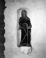 Statue (d'applique, petite nature) : sainte Claire, chapelle Notre-Dame (Plouénan)