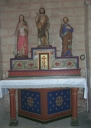 Ensemble de l'autel de Saint-Jean-Baptiste : autel, tabernacle, gradin d'autel