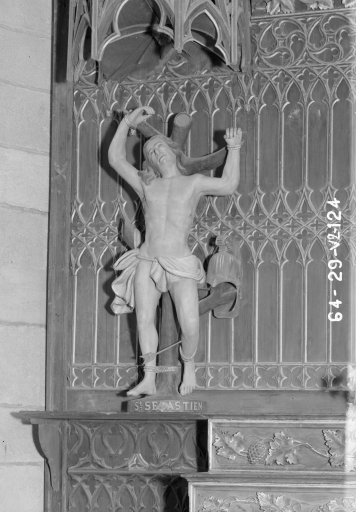 Statue : Saint Sébastien, église paroissiale Saint-Pierre (Carhaix-Plouguer)