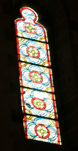 Ensemble des 28 verrières décoratives des baies 107 à 116 et 119 à 136